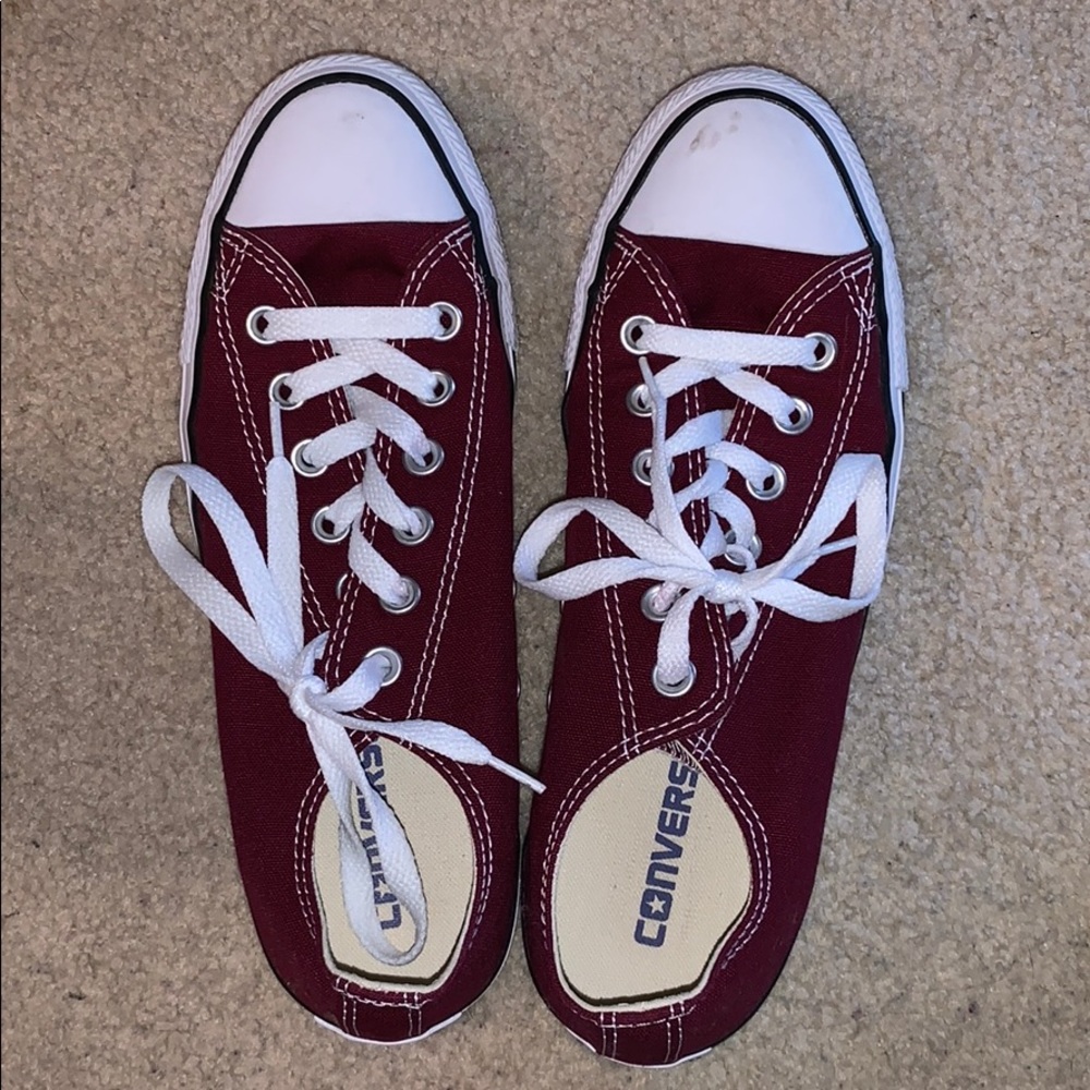 Maroon Converse